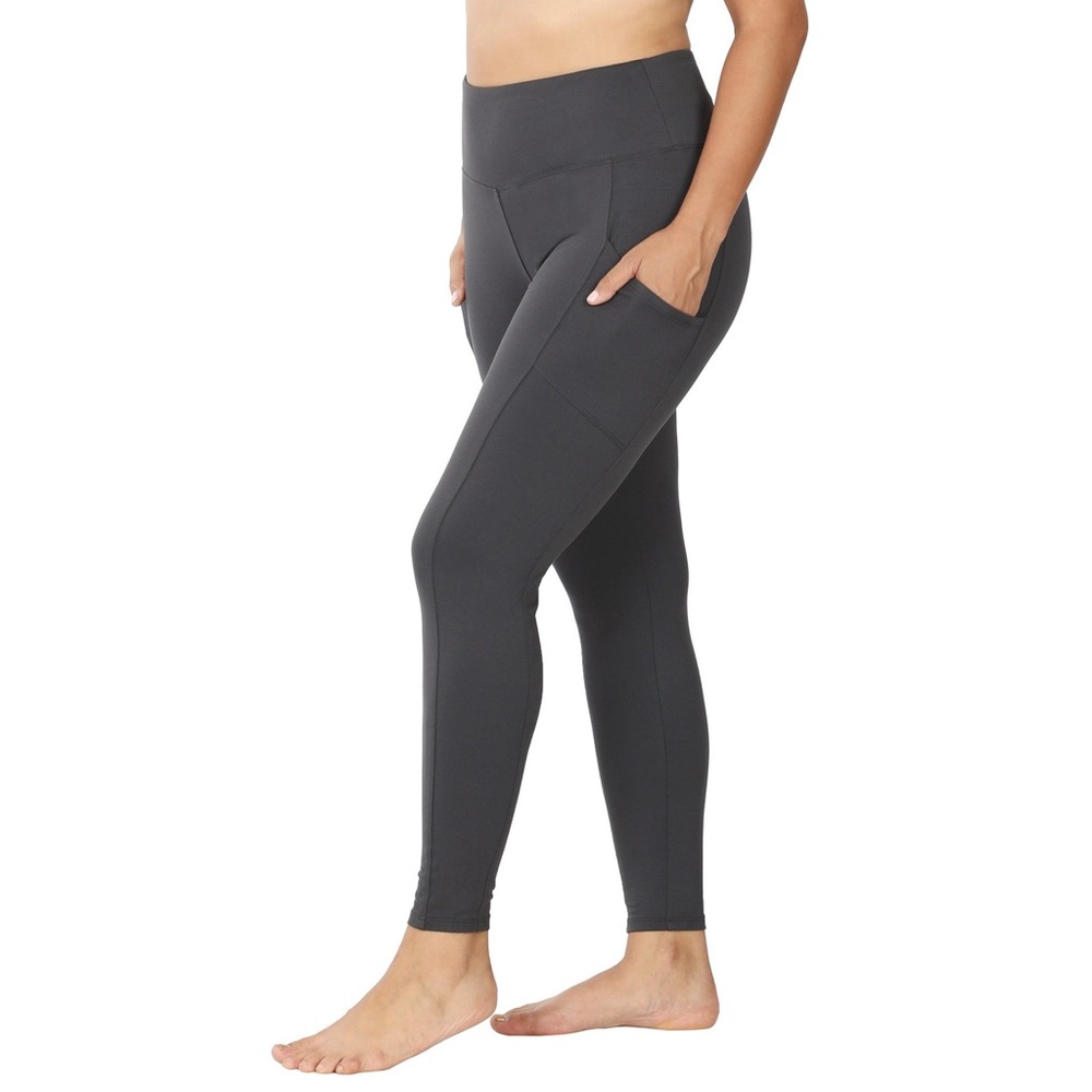 Gray Leggings with Pockets